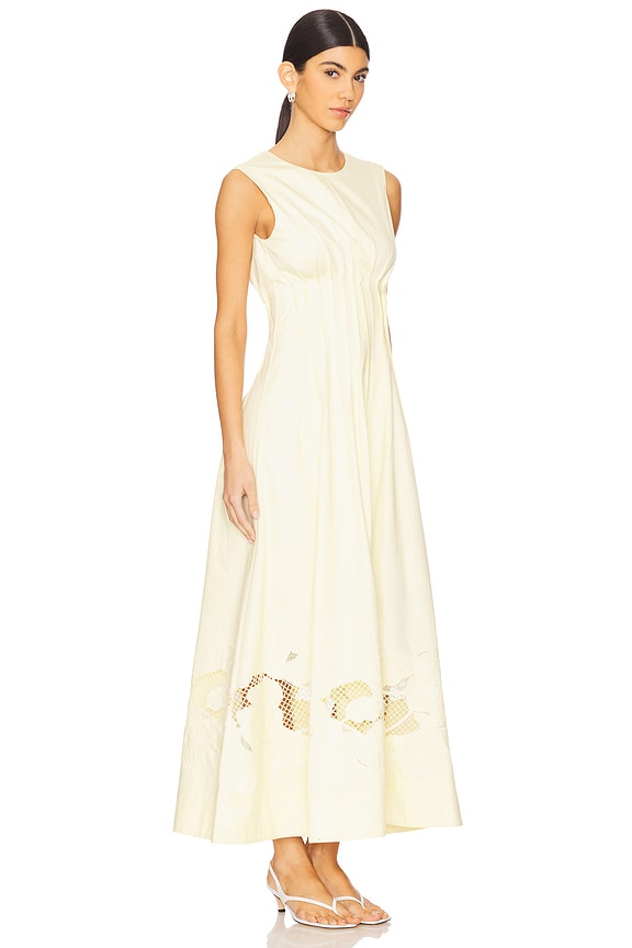 view 2 of 3 Anika Embroidered Dress in Butter