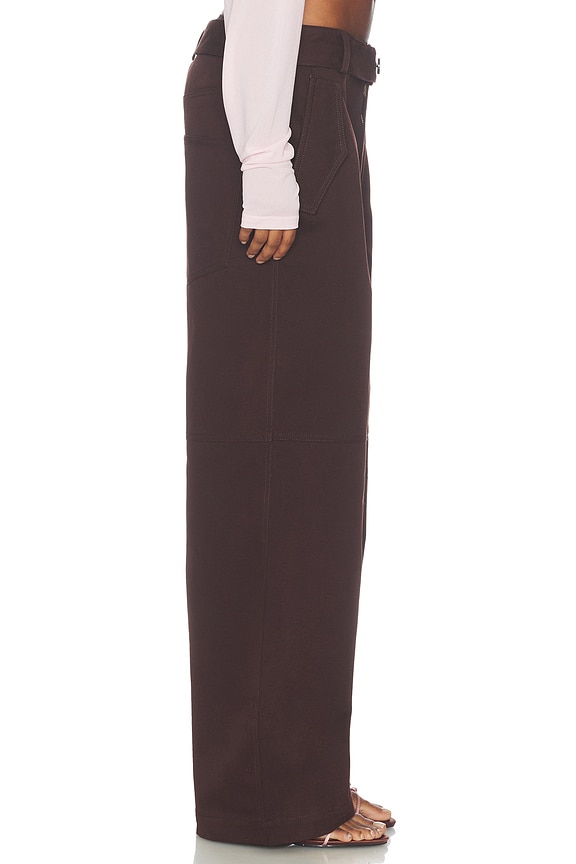 view 2 of 6 PANTALÓN CON TRABILLAS PABLO in Molasses