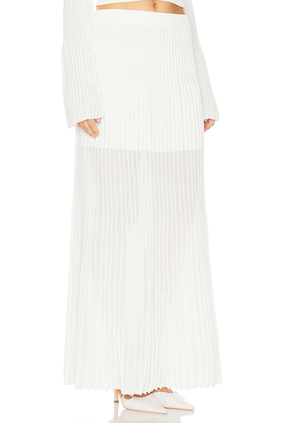 view 2 of 6 Manning Knit Skirt in Off White