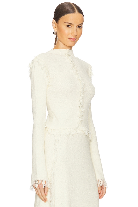 view 2 of 4 Albi Fringe Knit Top in Stucco