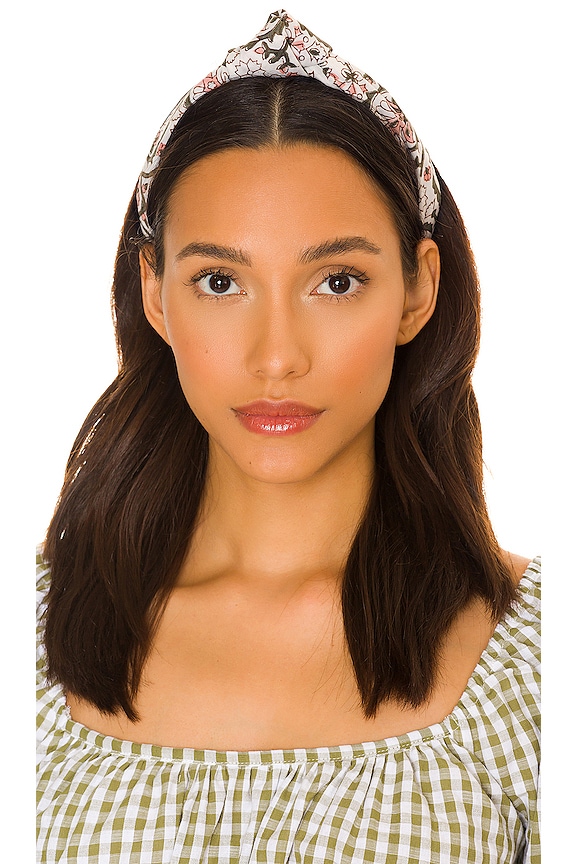 view 1 of 2 Knotted Headband in Mosaic Block Print