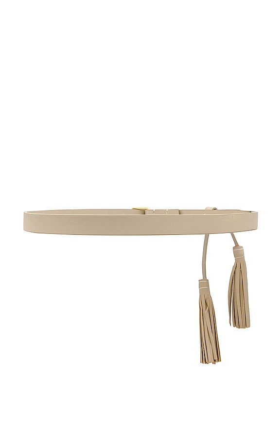 view 2 of 3 КОЖАНЫЙ РЕМЕНЬ TASSEL in Ivory