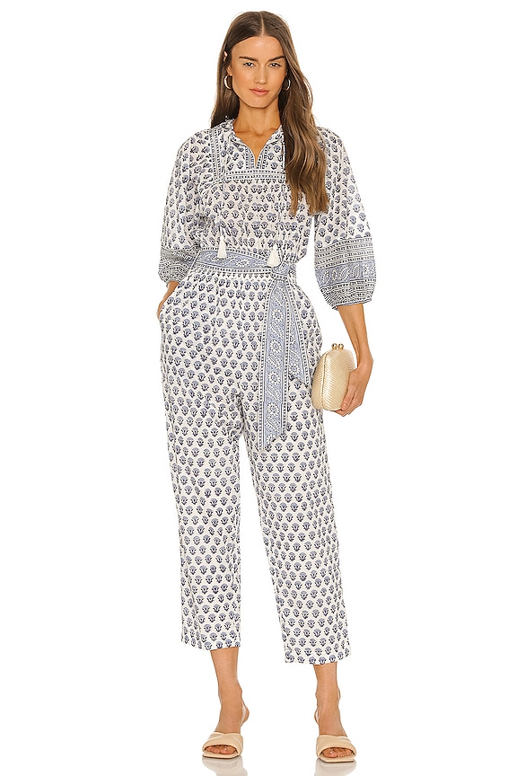 view 1 of 4 Magdalena Jumpsuit in Hydrangea Mix Print