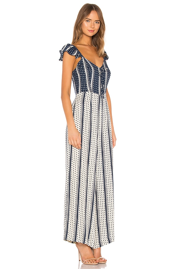view 2 of 3 Lola Jumpsuit in Polka Dot Stripe