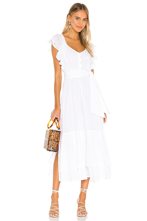 Cleobella Karina Midi Dress in White | REVOLVE