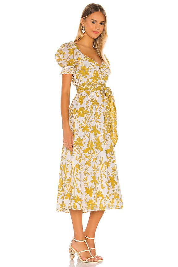view 2 of 3 Fresia Midi Dress in Lemon