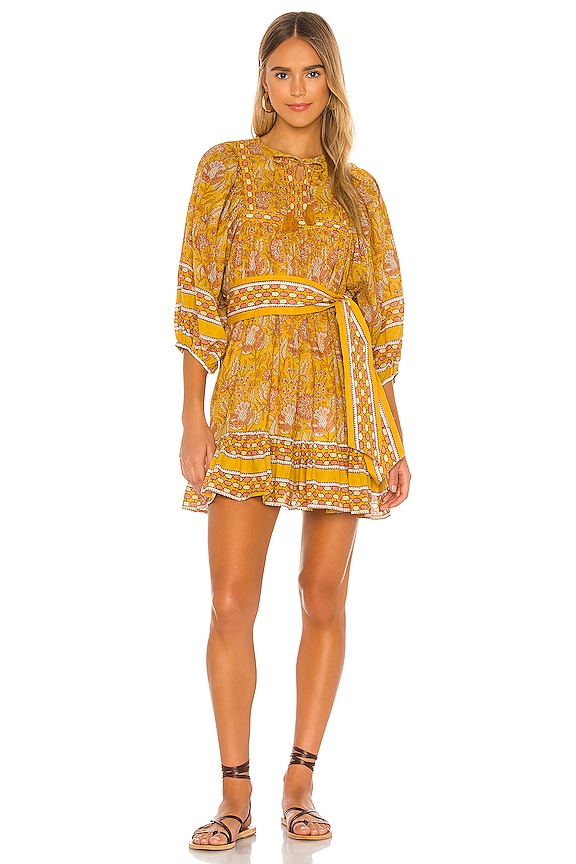 view 2 of 4 Magdalena Mini Dress in Turmeric