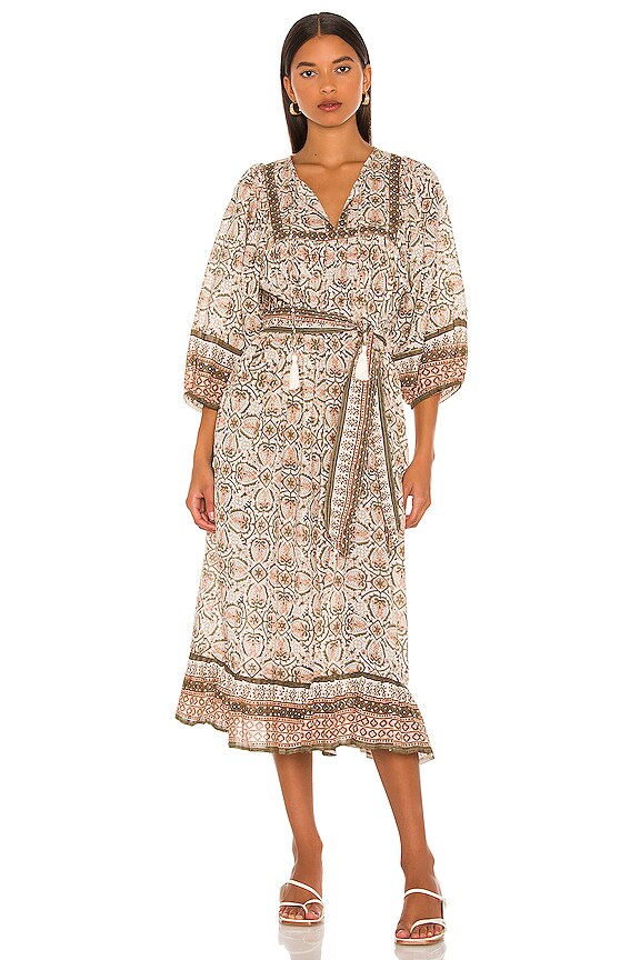 view 1 of 4 Magdalena Midi Dress in Mosaic Block Print