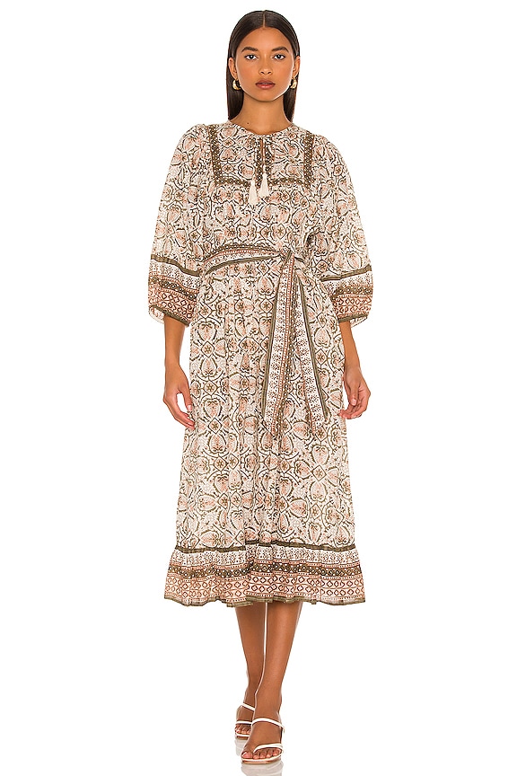 view 2 of 4 Magdalena Midi Dress in Mosaic Block Print