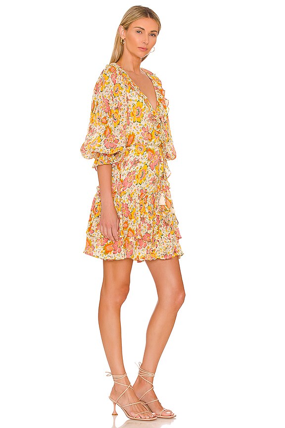 view 2 of 3 ROBE COURTE AUDREY in Lucia Floral Print