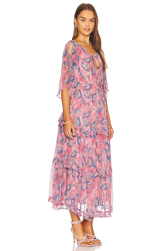 view 2 of 3 ELENA マキシドレス in Lotus Print