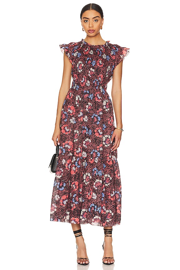 view 1 of 3 VESTIDO AL TOBILLO KYAH in Calista Floral