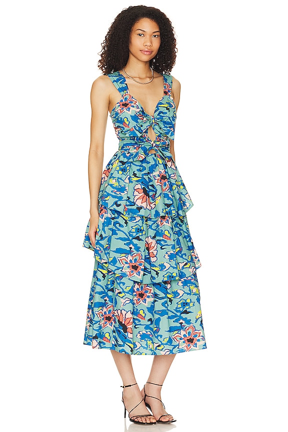 view 2 of 3 ROBE MI-LONGUE IMARA in Calypso