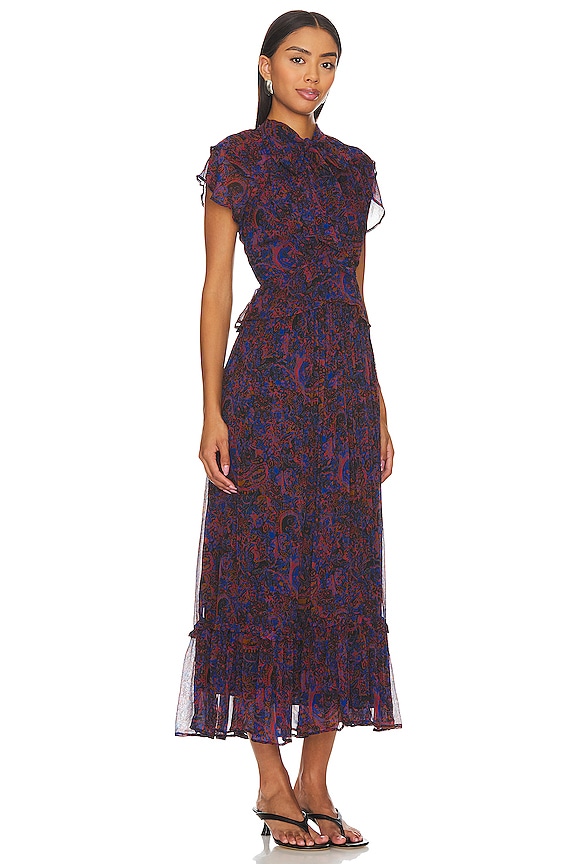 view 2 of 3 Nicolette Midi Dress in Retrograde Paisley