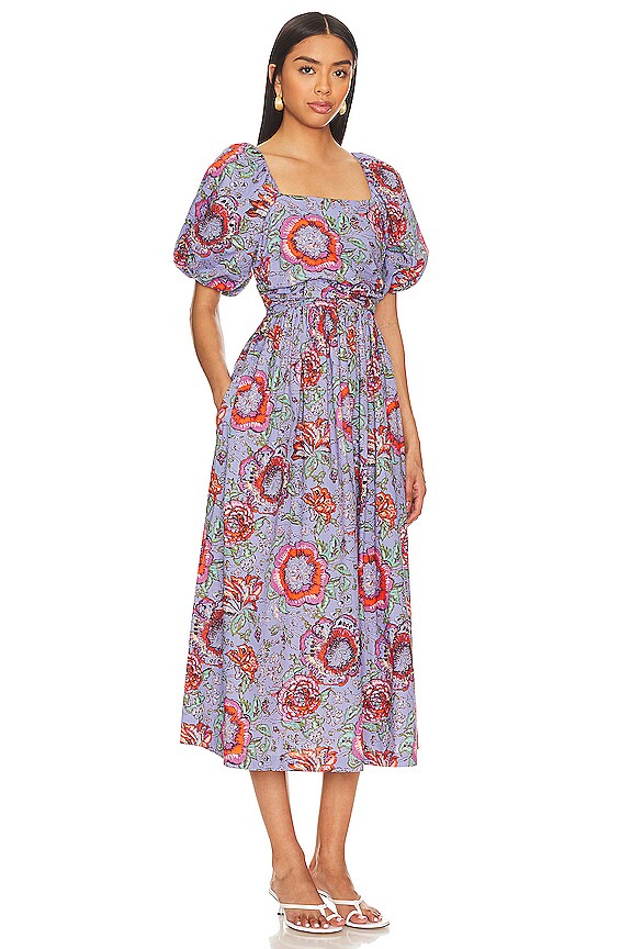 view 2 of 3 ROBE MI-LONGUE DARLENE in Manika Print