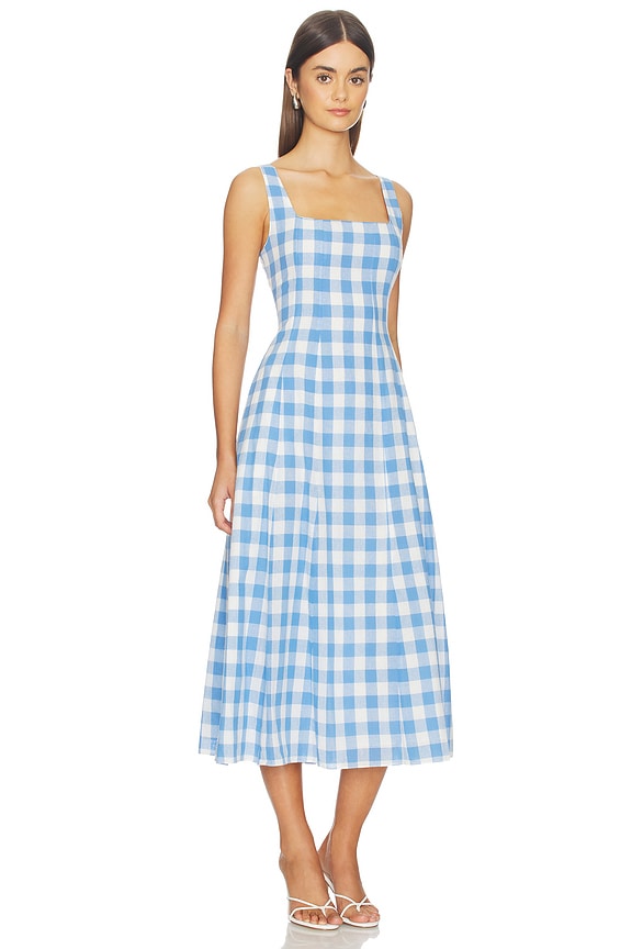 view 2 of 3 VESTIDO ARDENA in Blue Bonnet Gingham