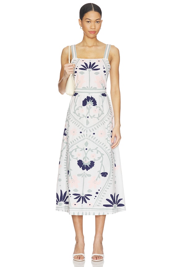 view 1 of 3 ROBE CARMEN in Liliana Blue Surf Print