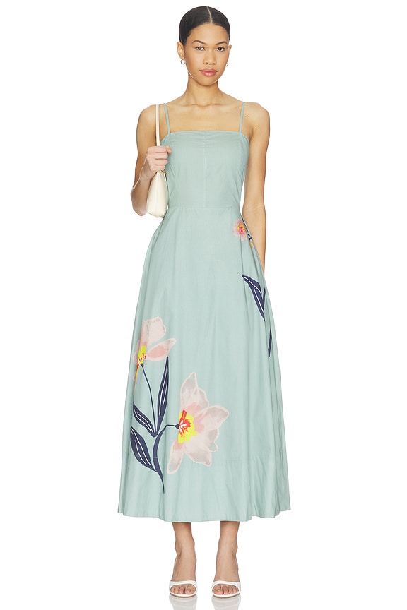 view 1 of 4 Riley Ankle Dress in Moresco Blue Surf