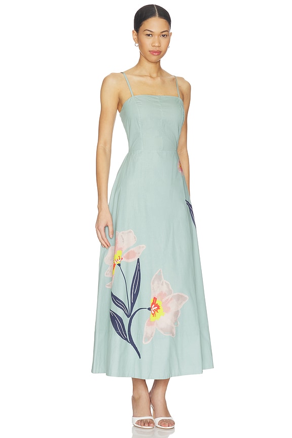 view 2 of 4 Riley Ankle Dress in Moresco Blue Surf