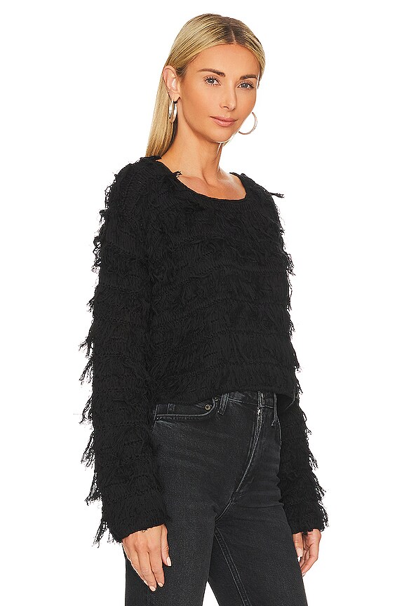 view 2 of 4 Fringe Sweater in Black