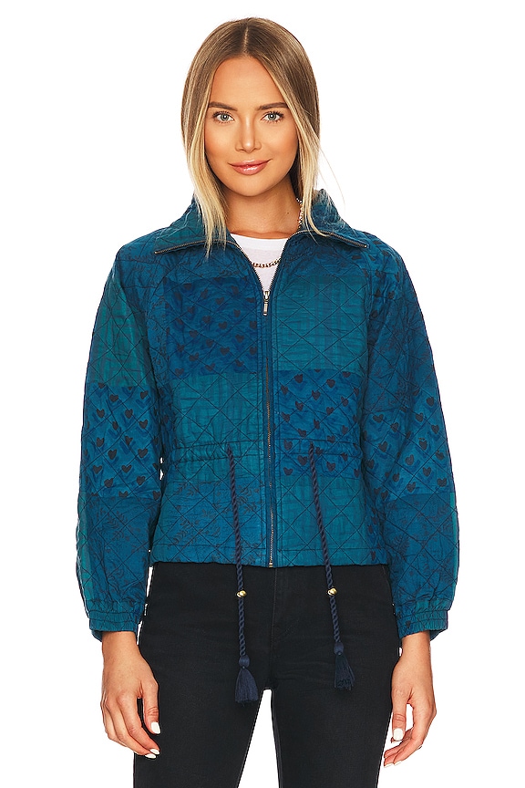 view 2 of 5 Quilted Patchwork Jacket in Indigo