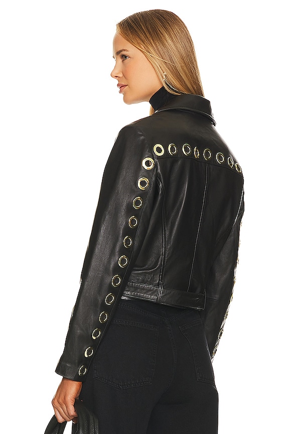 Cleobella Baxter Leather Jacket in Black | REVOLVE