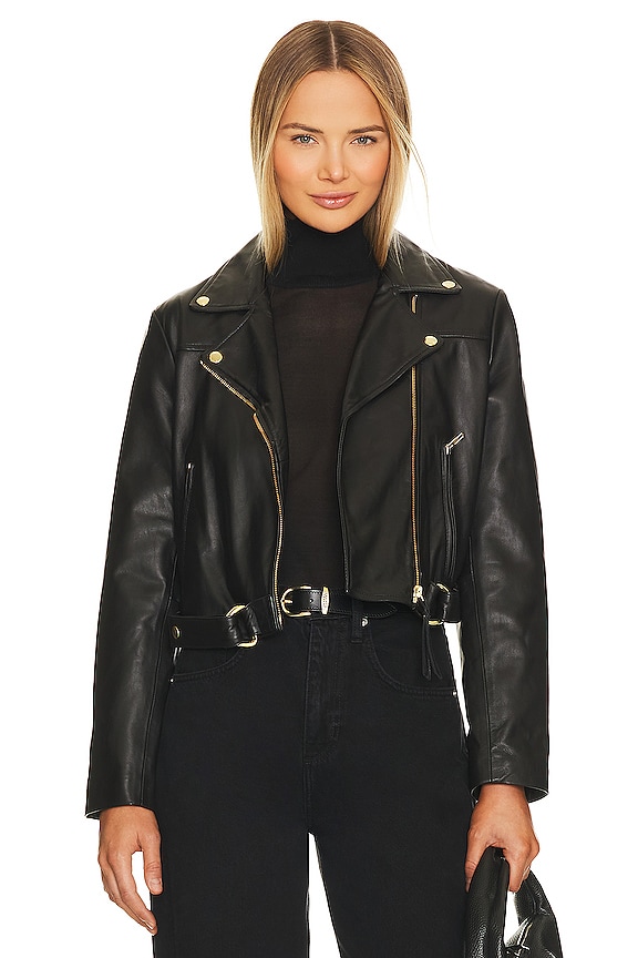 view 2 of 6 Baxter Leather Jacket in Black