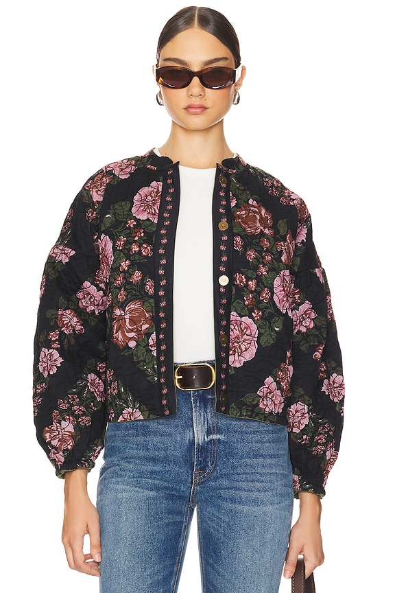 view 2 of 6 Bobbi Reversible Jacket in Army Green Multi