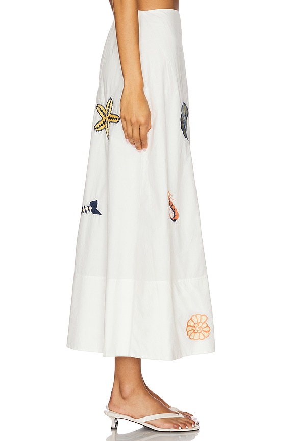 view 2 of 6 Eden Ankle Skirt in Ivory Mult