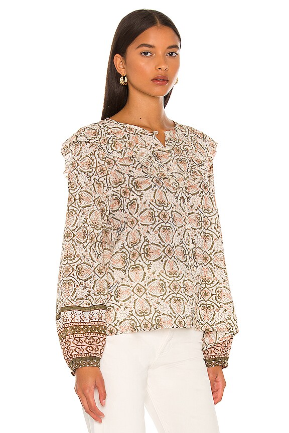 view 2 of 4 BLUSA ELLA in Mosaic Block Print