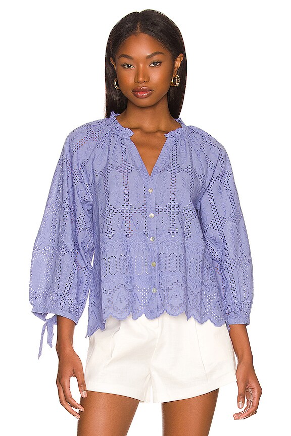 view 2 of 5 Imani Blouse in Sky