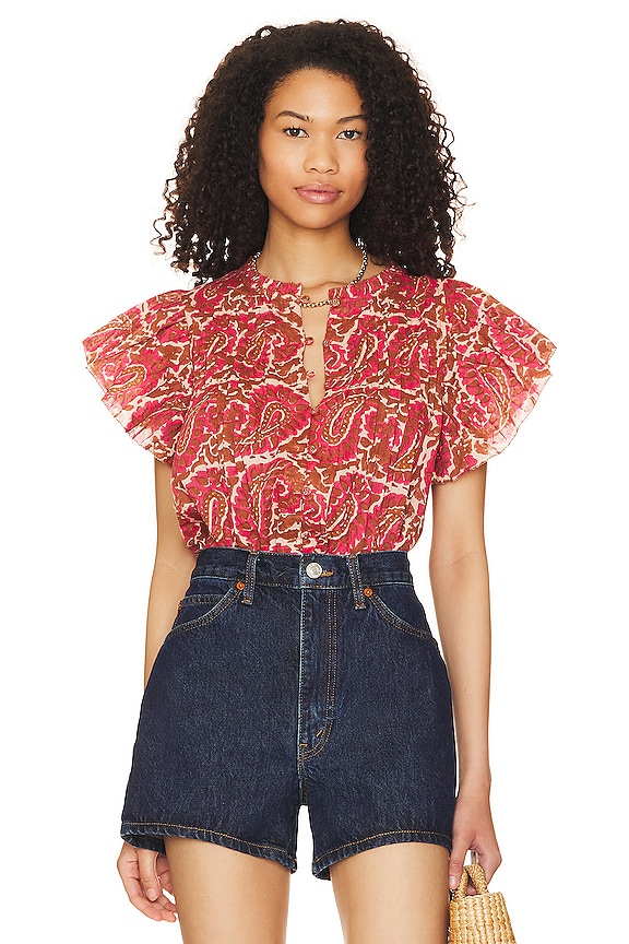 view 1 of 4 Calla Blouse in Aurora