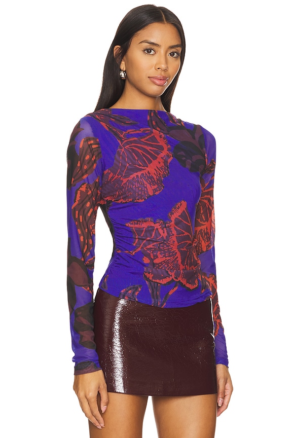view 2 of 4 Remy Top in La Rouge Print