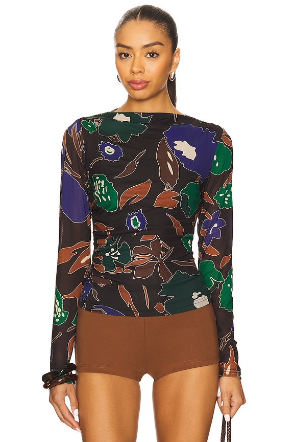 view 1 of 4 Remy Top in Mariposa Print