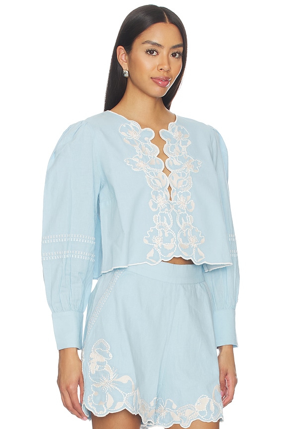 view 2 of 5 Manon Blouse in Glacier Lake