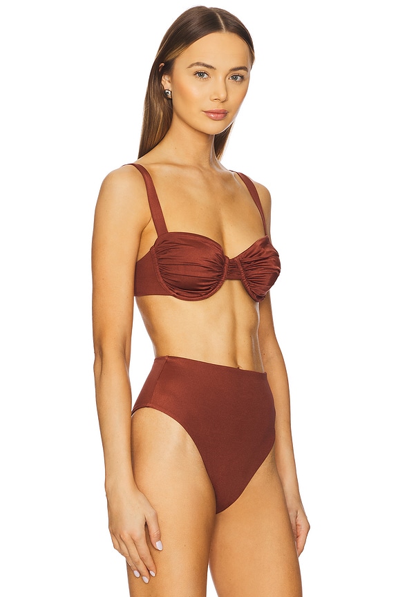view 2 of 4 Beckett Bikini Top in Burnt Shimmer