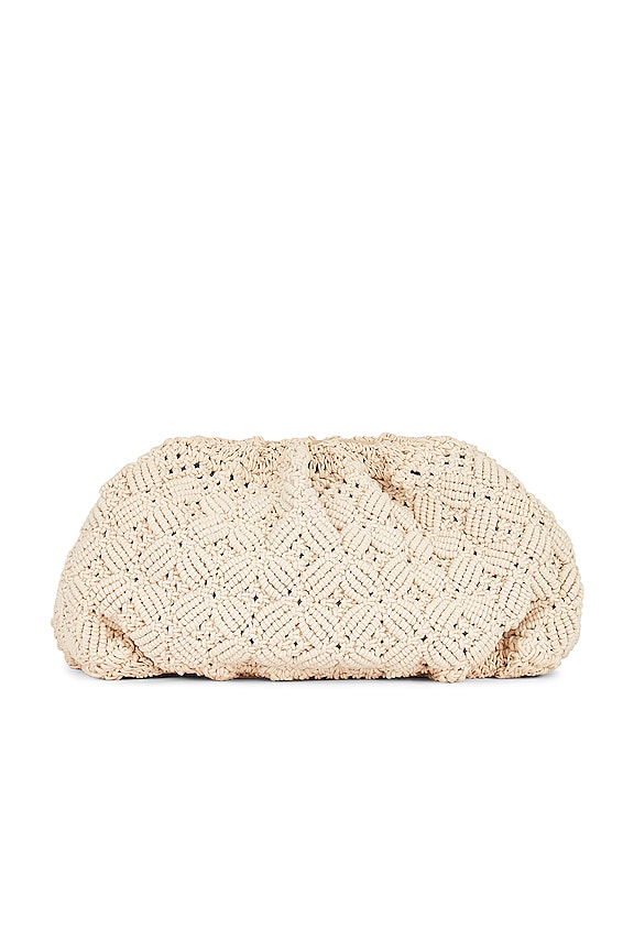 view 2 of 4 POCHETTE MACRAMÉ ALEZA in Ivory