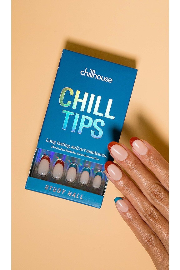 view 2 of 4 Study Hall Chill Tips Press-On Nails in Study Hall