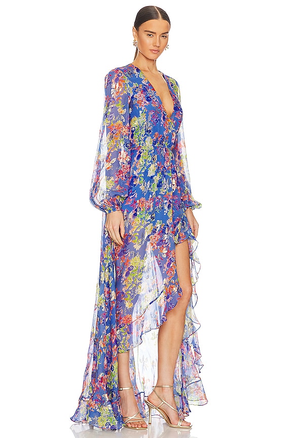 view 2 of 5 Liv Gown in Blue Multi Summer Floral
