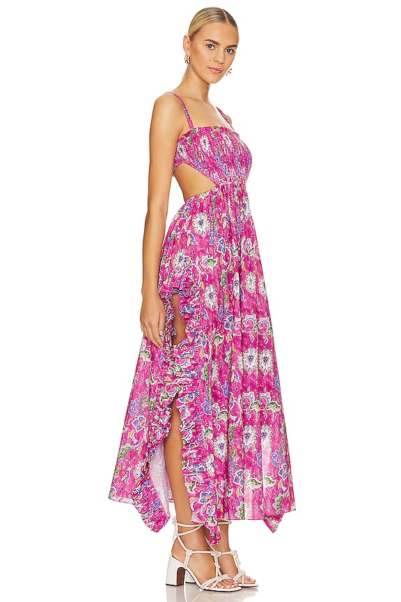 view 2 of 4 VESTIDO LARGO MARGO in Pink Enchanted Paisley
