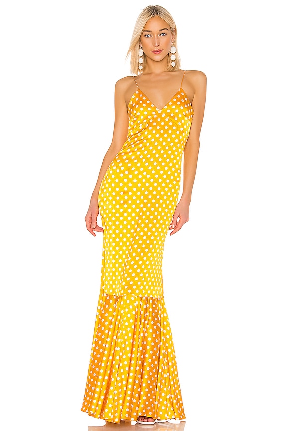 view 1 of 3 Amelia Gown in Saffron & White