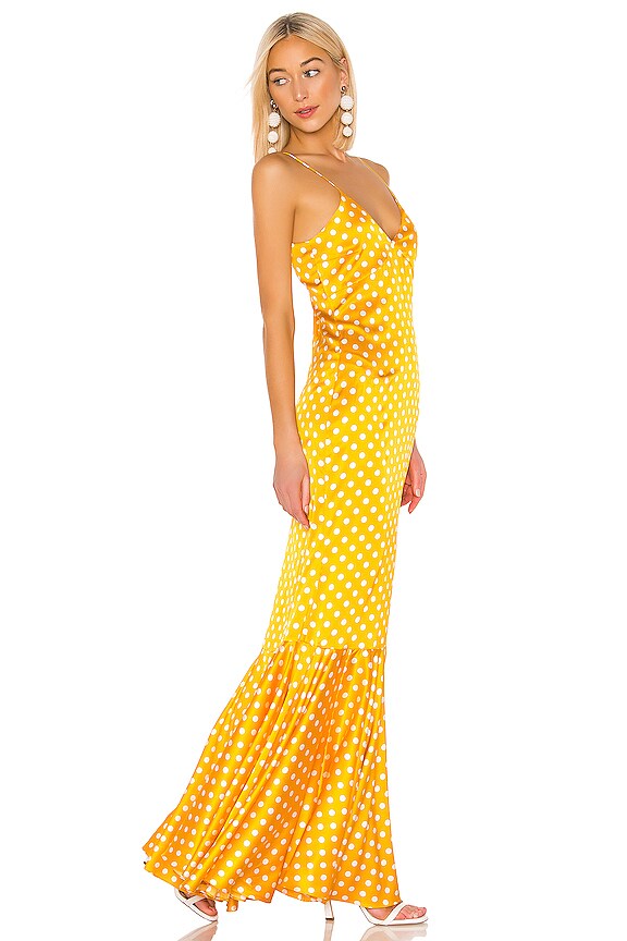 view 2 of 3 Amelia Gown in Saffron & White