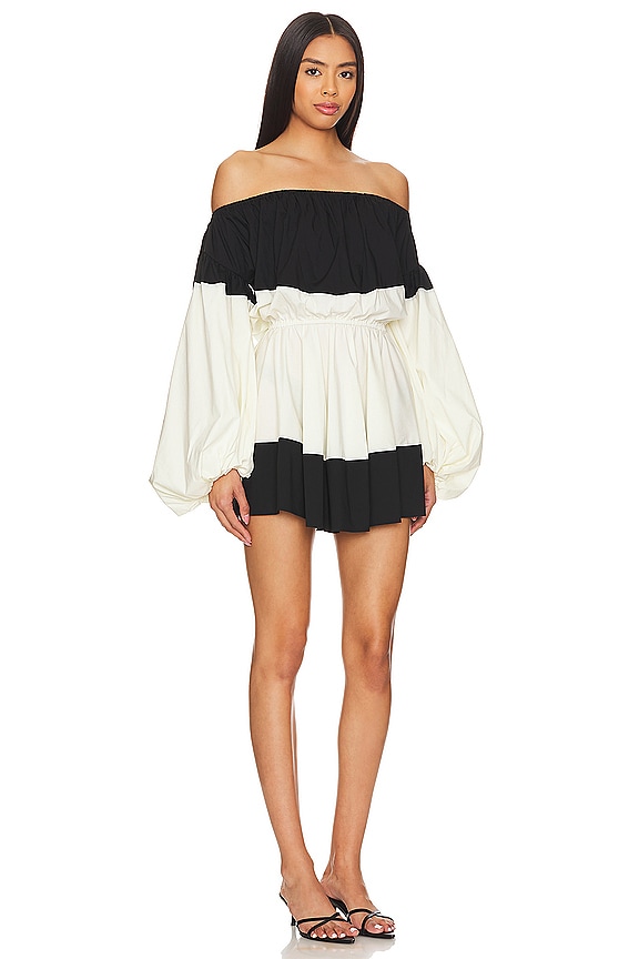 view 2 of 3 Marley Dress in Black & Off White