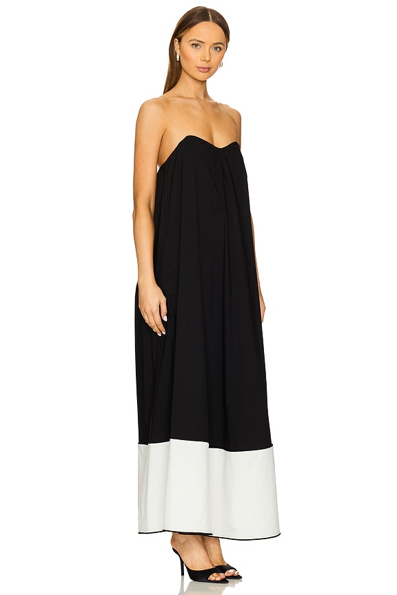 view 2 of 3 VESTIDO GIULIA in Black & Off White Combo