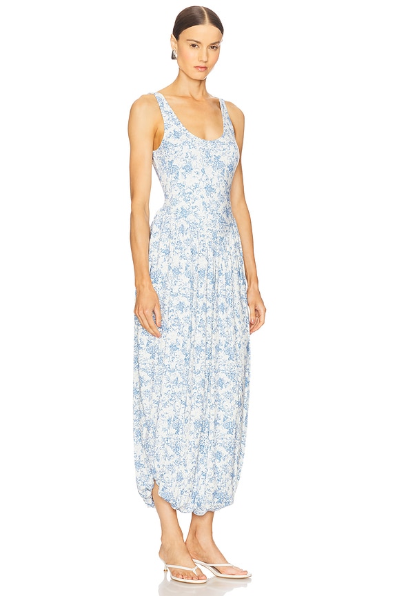 view 2 of 3 Malia Maxi Dress in Blue Toile