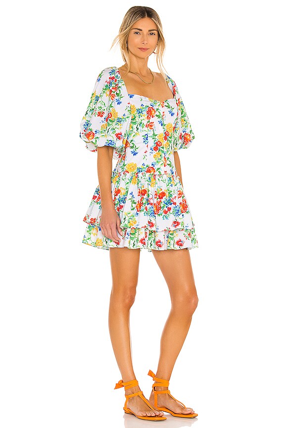 view 2 of 3 ROBE BELEN in White Summer Floral