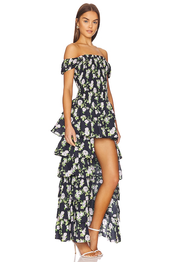 view 2 of 4 ROBE DE SOIRÉE MALTA in Navy Retro Floral