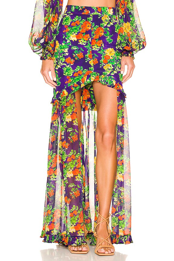 view 2 of 5 FALDA ADRIENNE in Navy Summer Floral