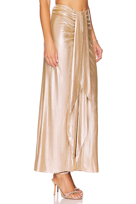 view 2 of 4 Dorian Skirt in Gold
