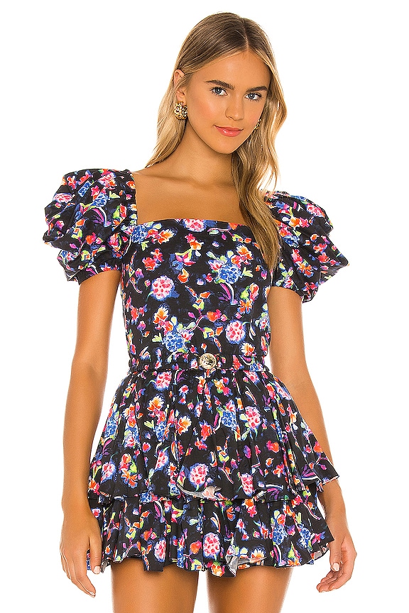 view 1 of 4 Eliana Top in Black Multi